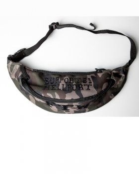 Bauchtasche: SUPPORT 81 HELLPORT & FTW | Camouflage Schwarz